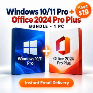 Windows 10/11 Pro + Office 2024 Pro Plus – Bundle | 1 PC